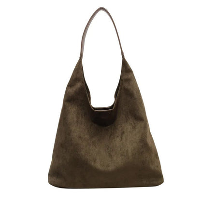 Vintage Suede Tote Bag for Women