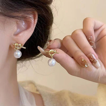 Elegant Pearl Drop Earrings for Women