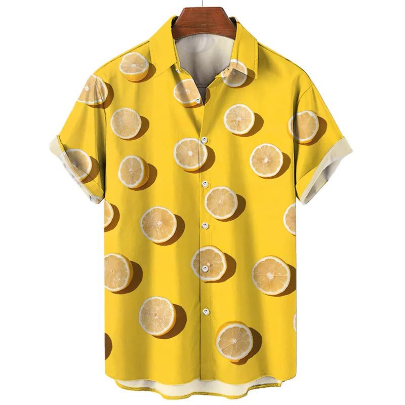 Men's Hawaiian Shirts: Cool 2D Fruit Prints