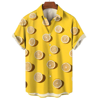 Men's Hawaiian Shirts: Cool 2D Fruit Prints