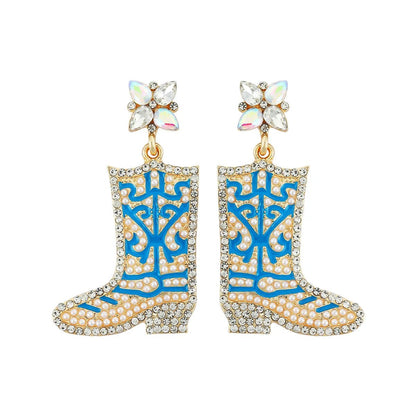 Bohemian Western Cowgirl Beaded Earrings for Women