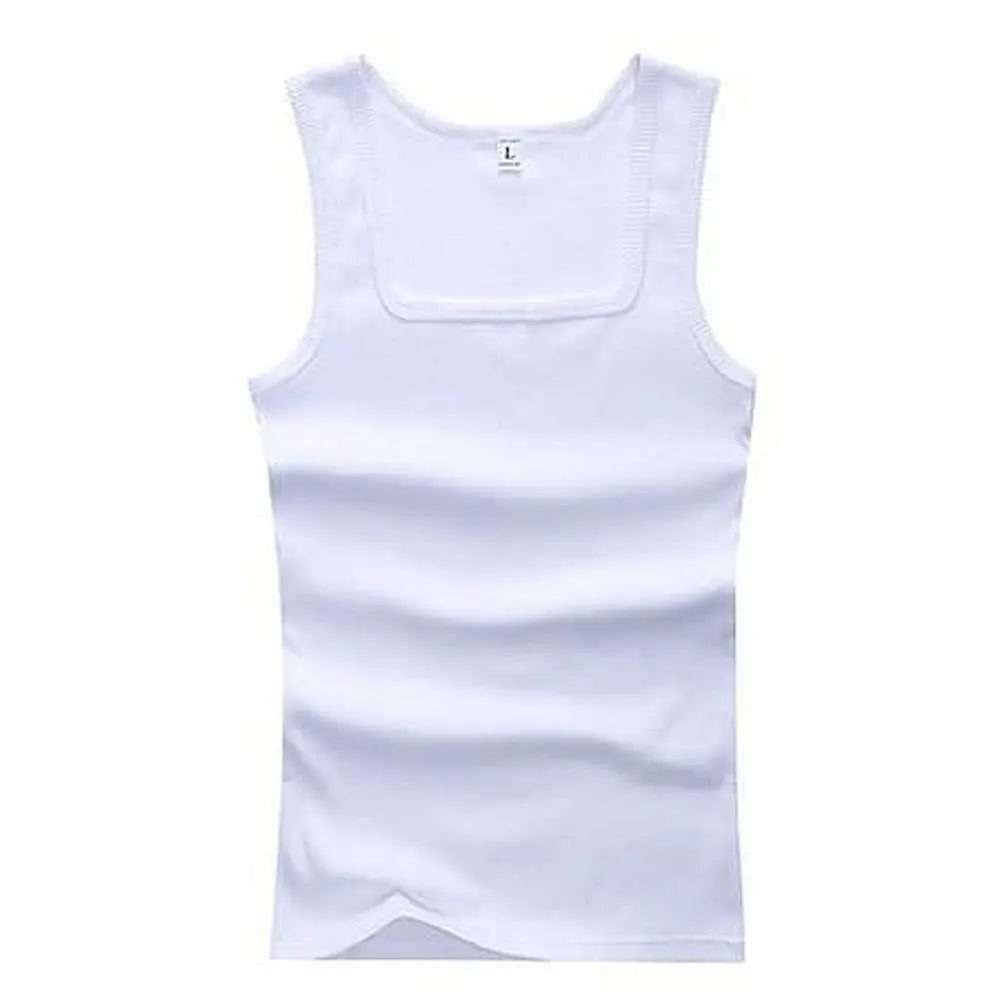 Men's Ribbed Tank Top for Summer Fitness