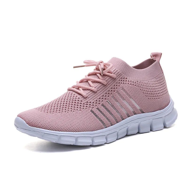 Trendy Breathable Mesh Platform Sneakers for Women