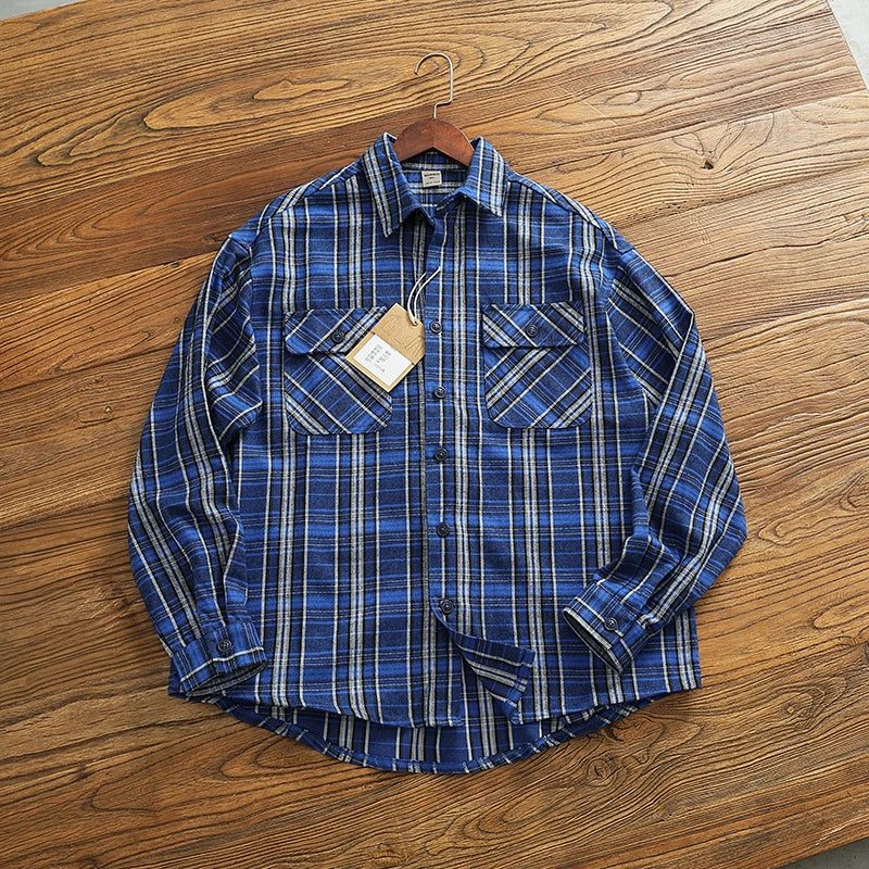 Men's 2024 Retro Flannel Plaid Shirt