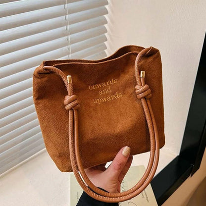 Large Capacity Suede Handbag for Women