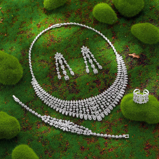 2023 Bridal Wedding Jewelry Set - 4 Pieces