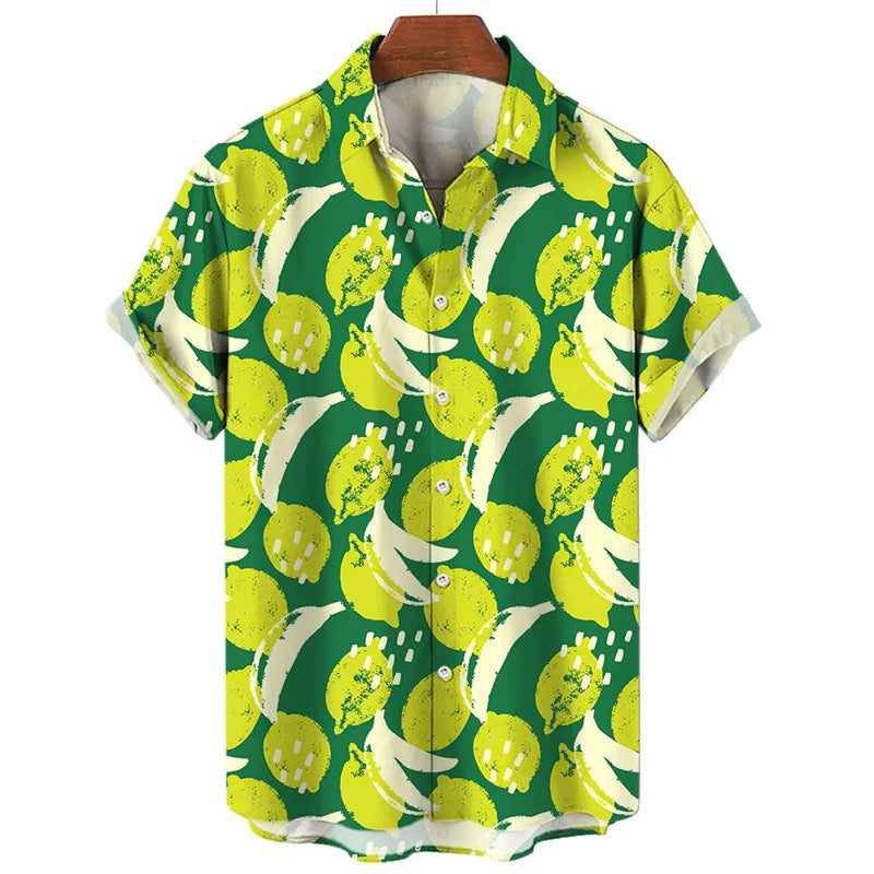 Men's Hawaiian Shirts: Cool 2D Fruit Prints